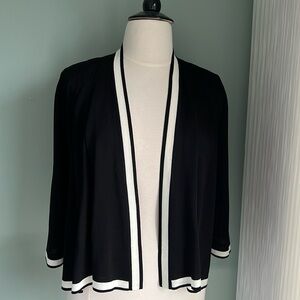 Exclusively Misook open front jacket L